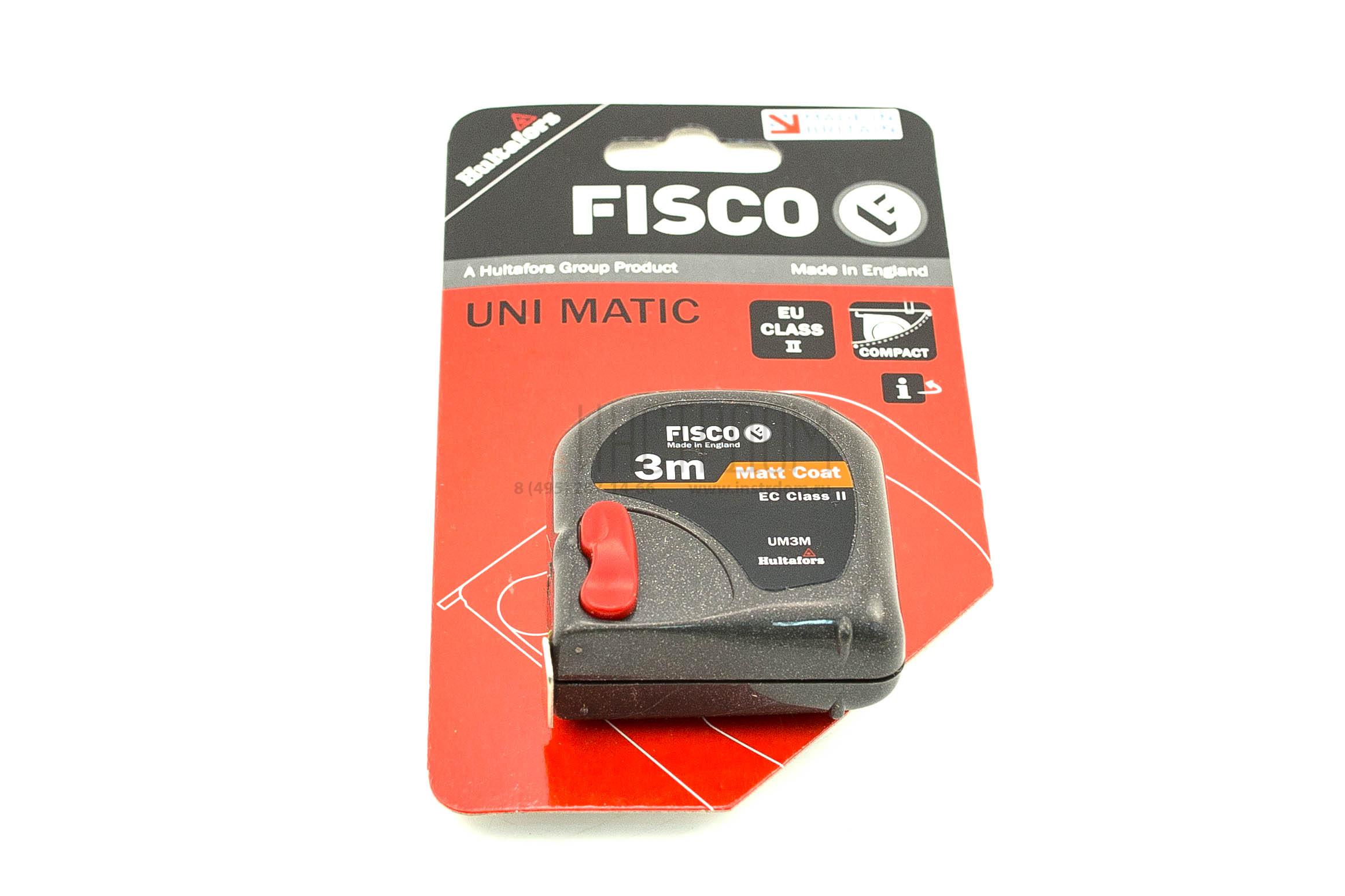 Рулетка 3м ширина 16мм закрытый корп. UM3M с поверкой FISCO