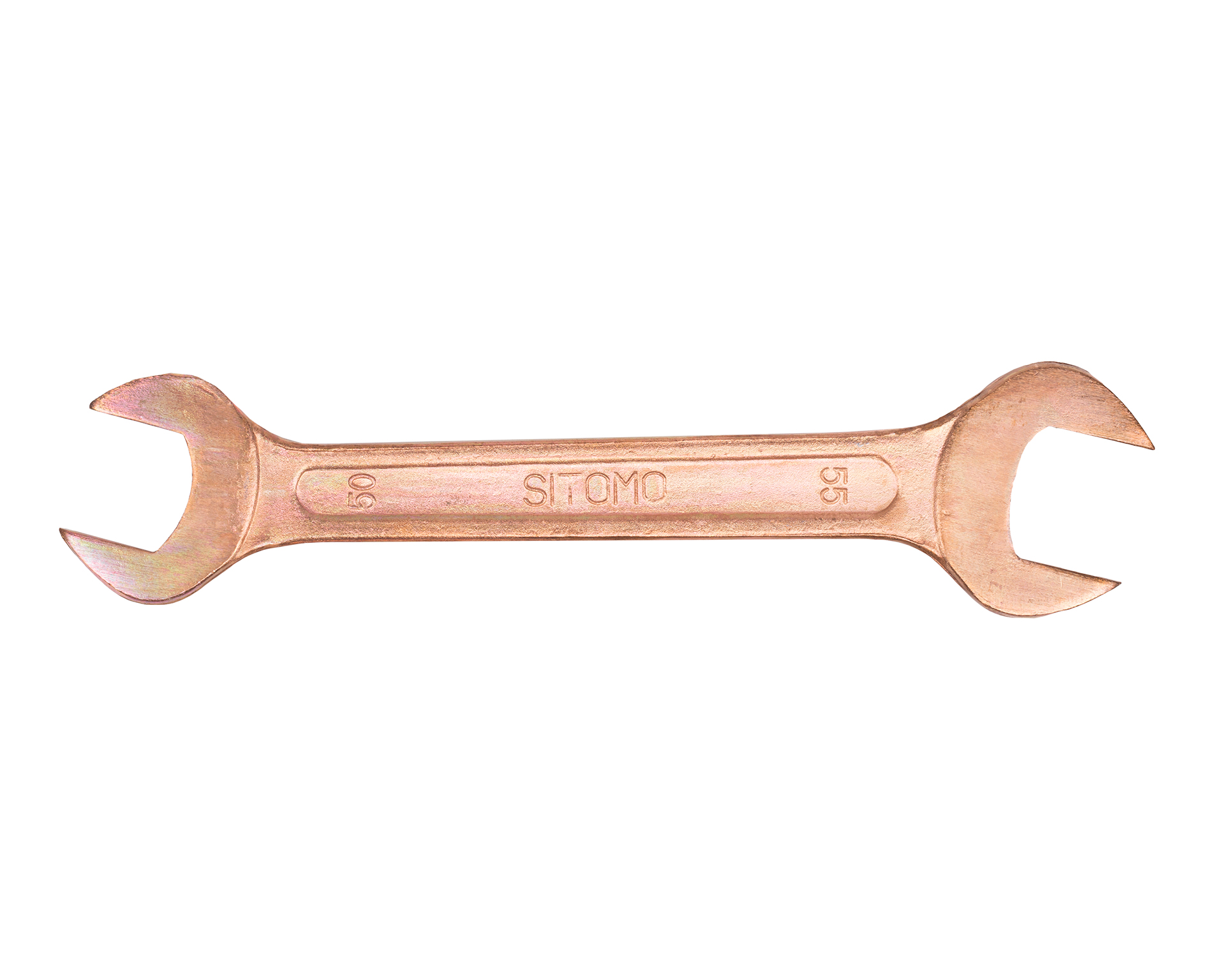 Ключ гаечный рожковый двусторонний 50х55 мм омеднение SITOMO (7811-0047)