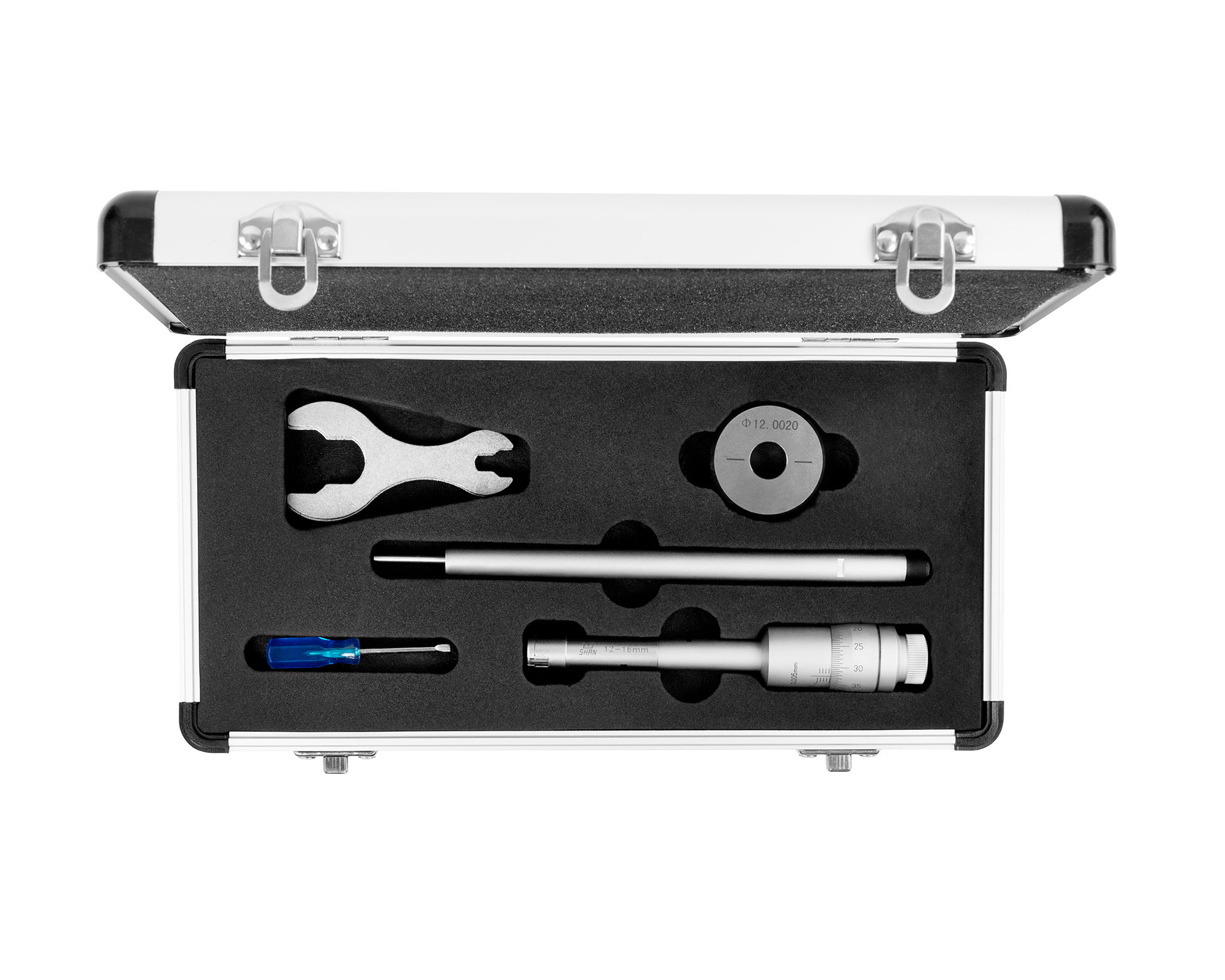 Нутромер микрометрический 3-точечный 12-16 0,005 у/к SHAN