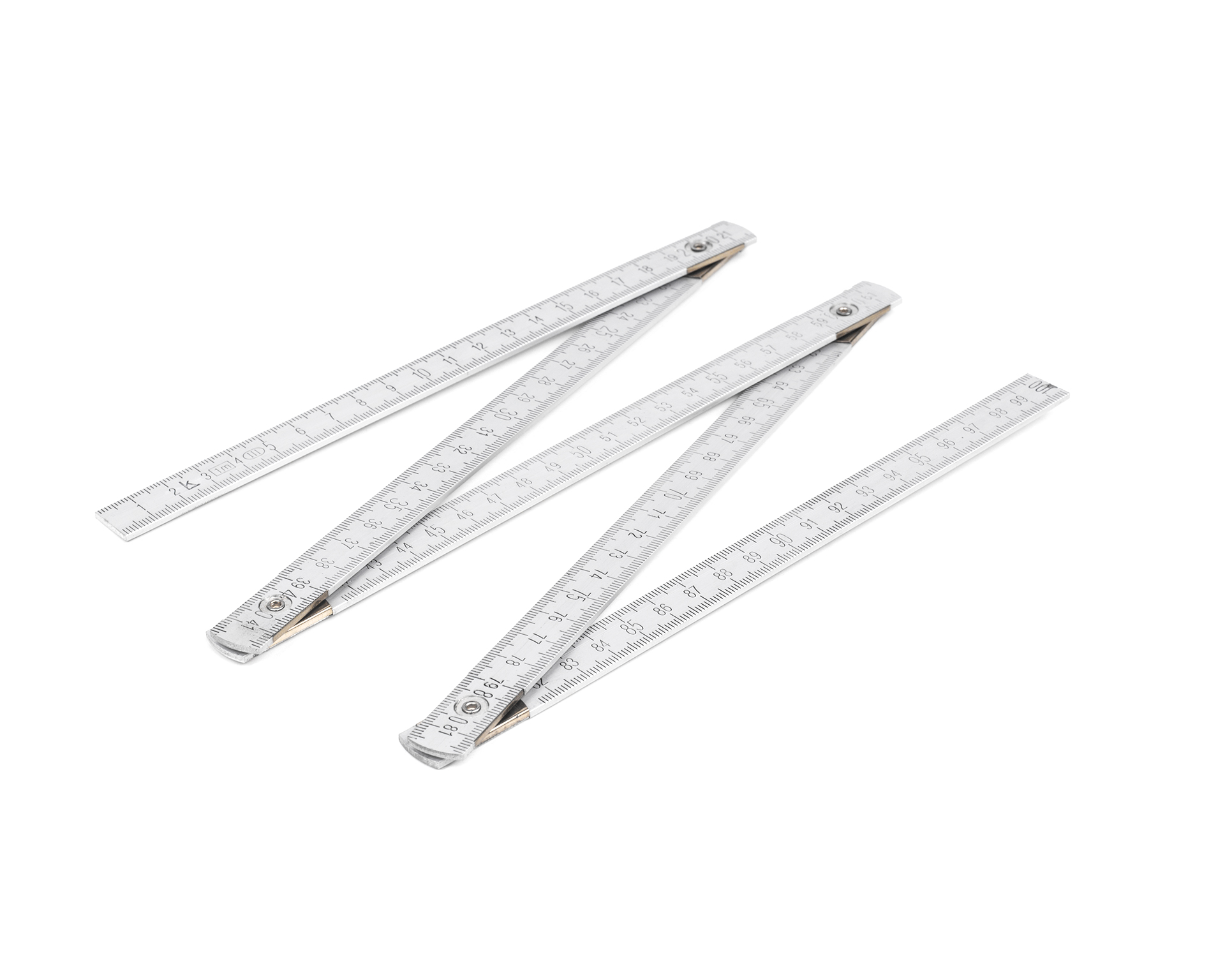 Метр складной 1м КЛБ (алюминиевый)