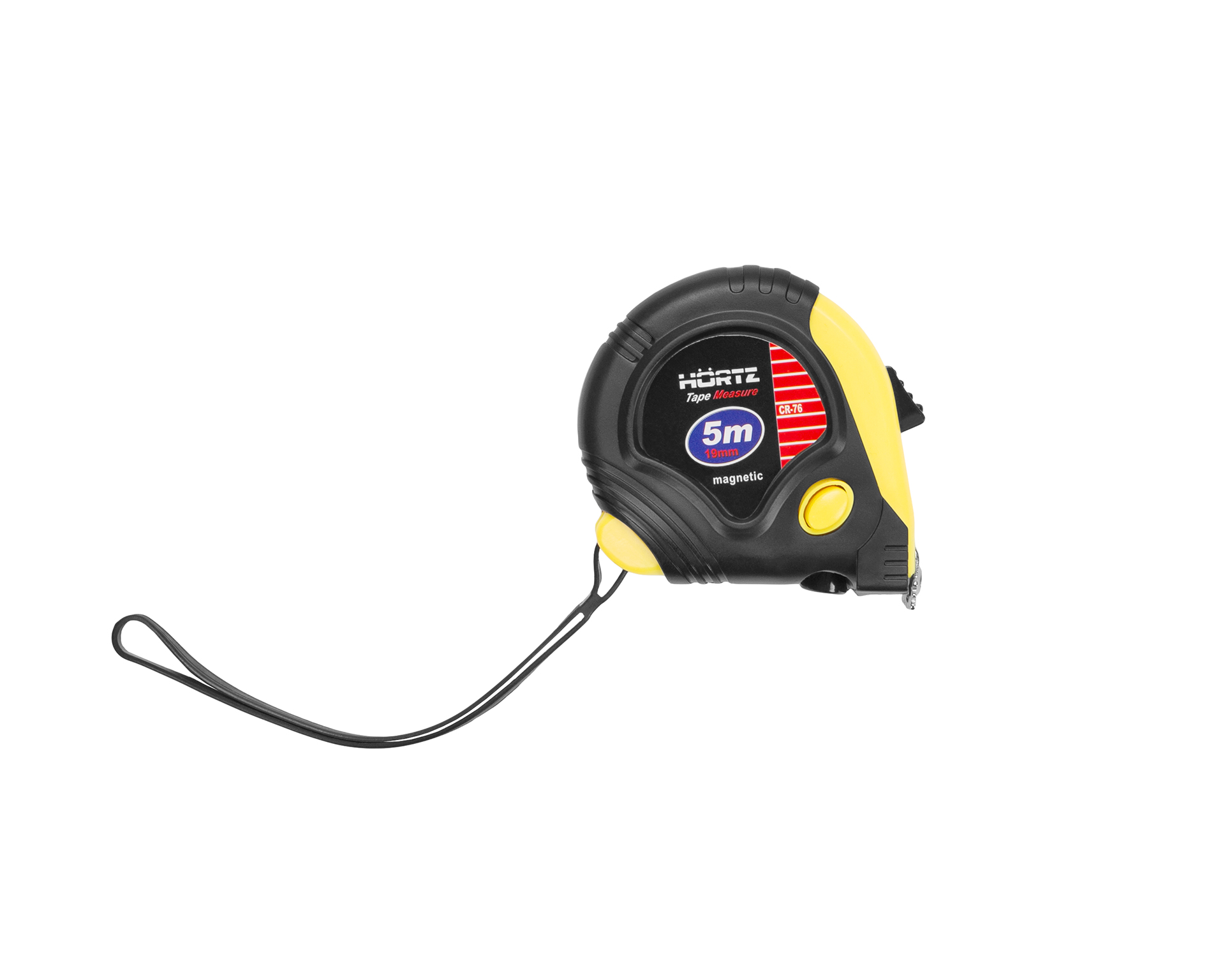 Рулетка 5м ширина 19мм CR-76 с магнитом HORTZ