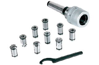 Патрон фрезерный КМ3 с набором цанг из 8шт.(4-16мм)