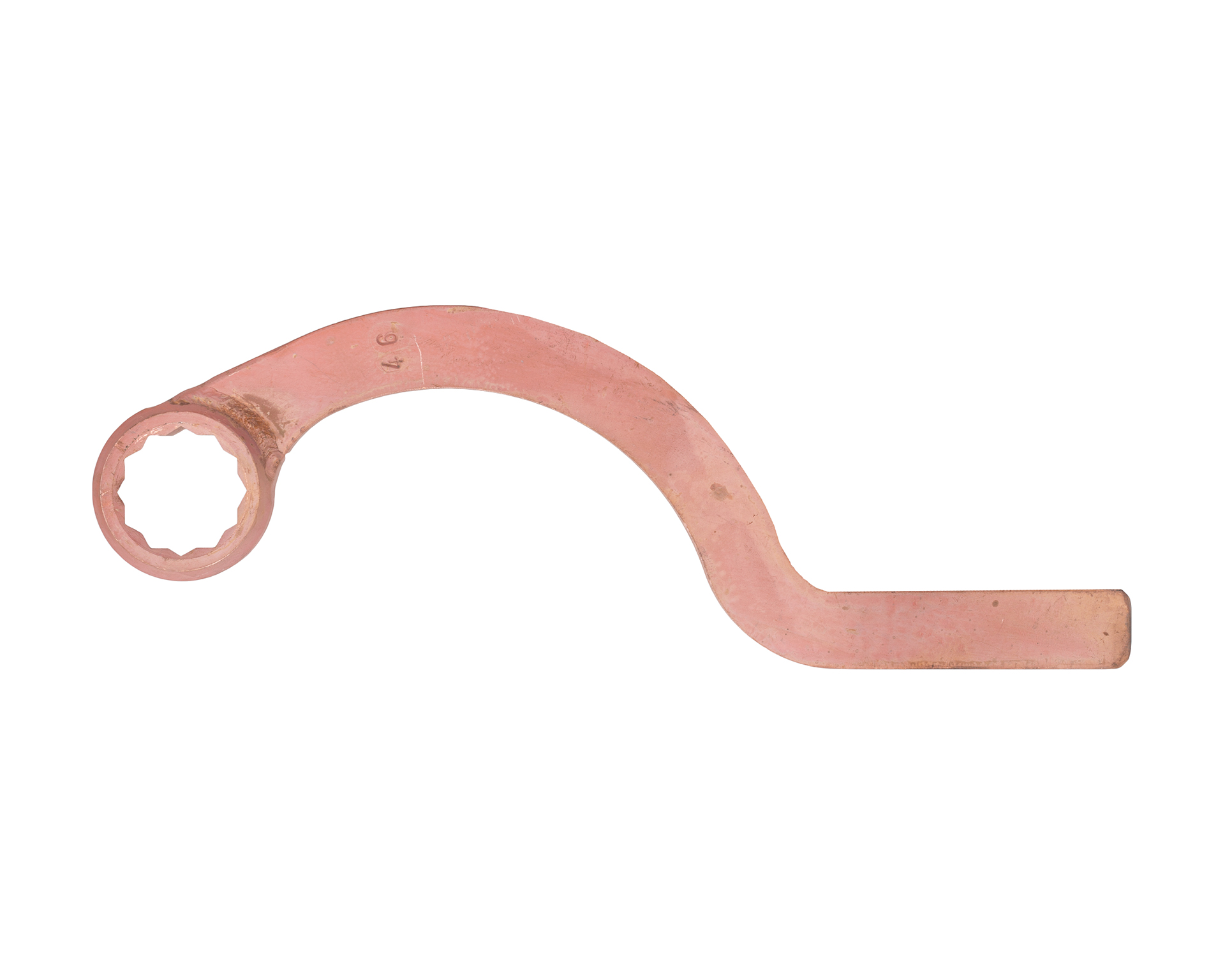 Ключ накидной серповидный 46 мм омеднение